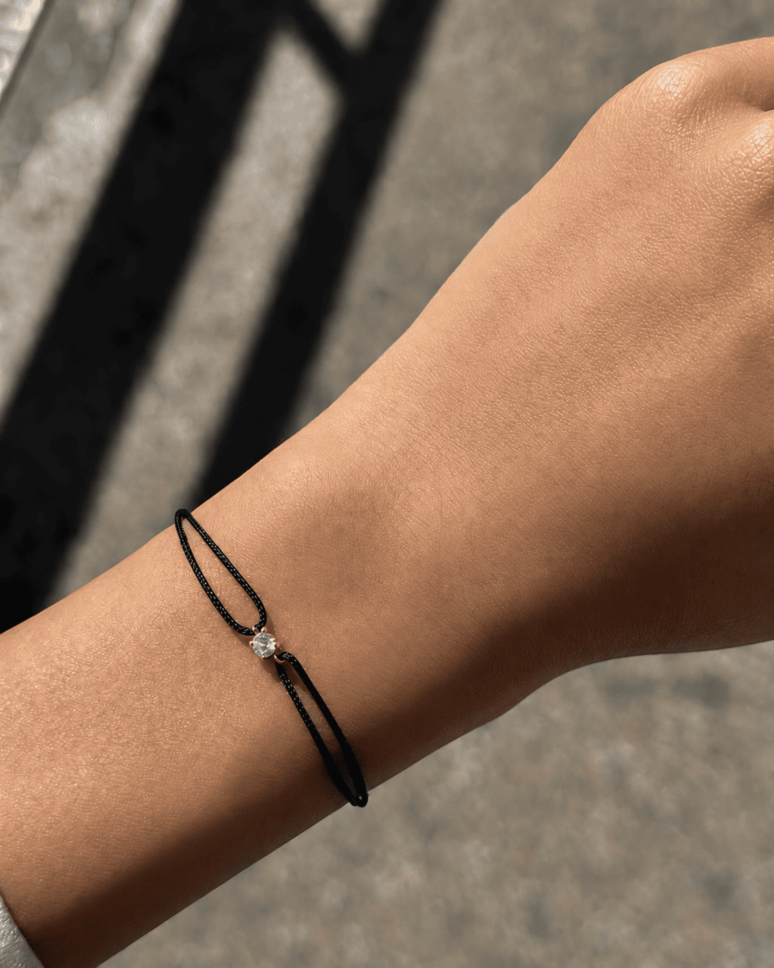 Bracelet cordon porté diamant 0,15 carat en or massif jaune, ajustable D–E VS+ -BR0258517NOJ-BR0258517NOB-BR0258517NOR