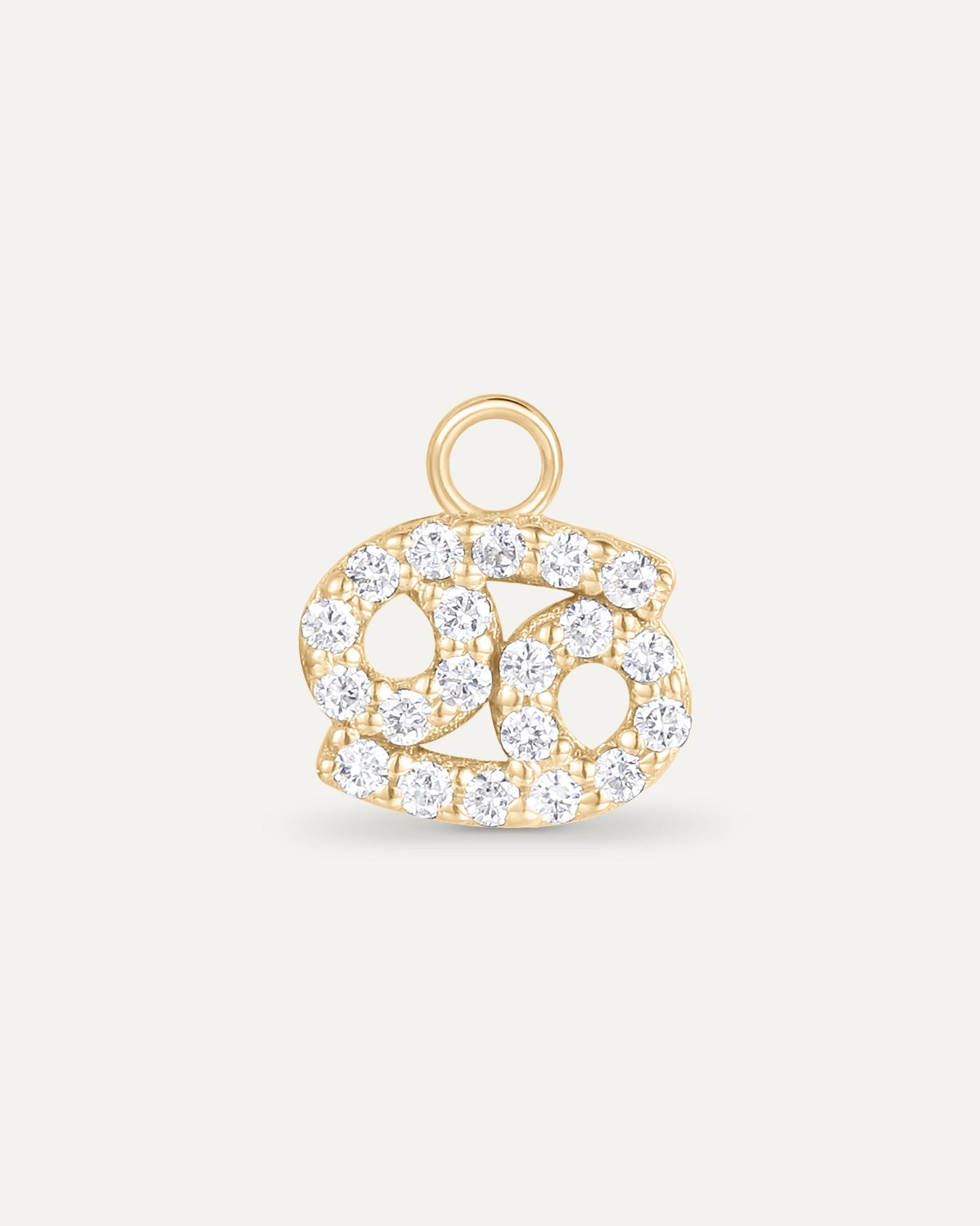 Charm signe astrologique Cancer en or massif 375 jaune