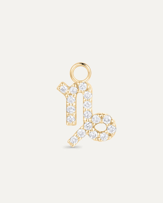 Charm signe astrologique Capricorne en or massif 375 jaune