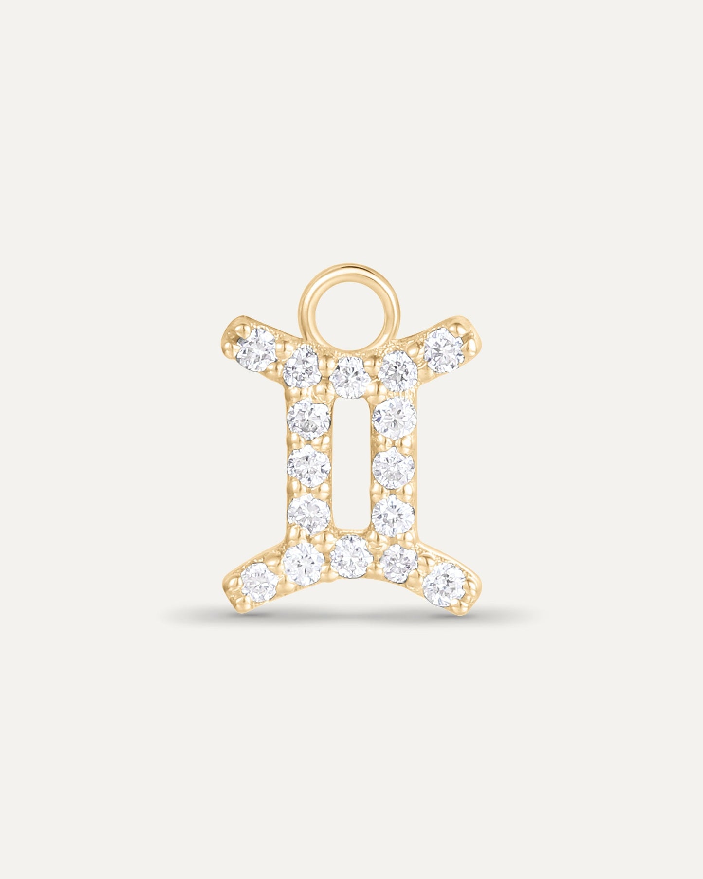 Charm signe astrologique Gémeaux en or massif 375 jaune