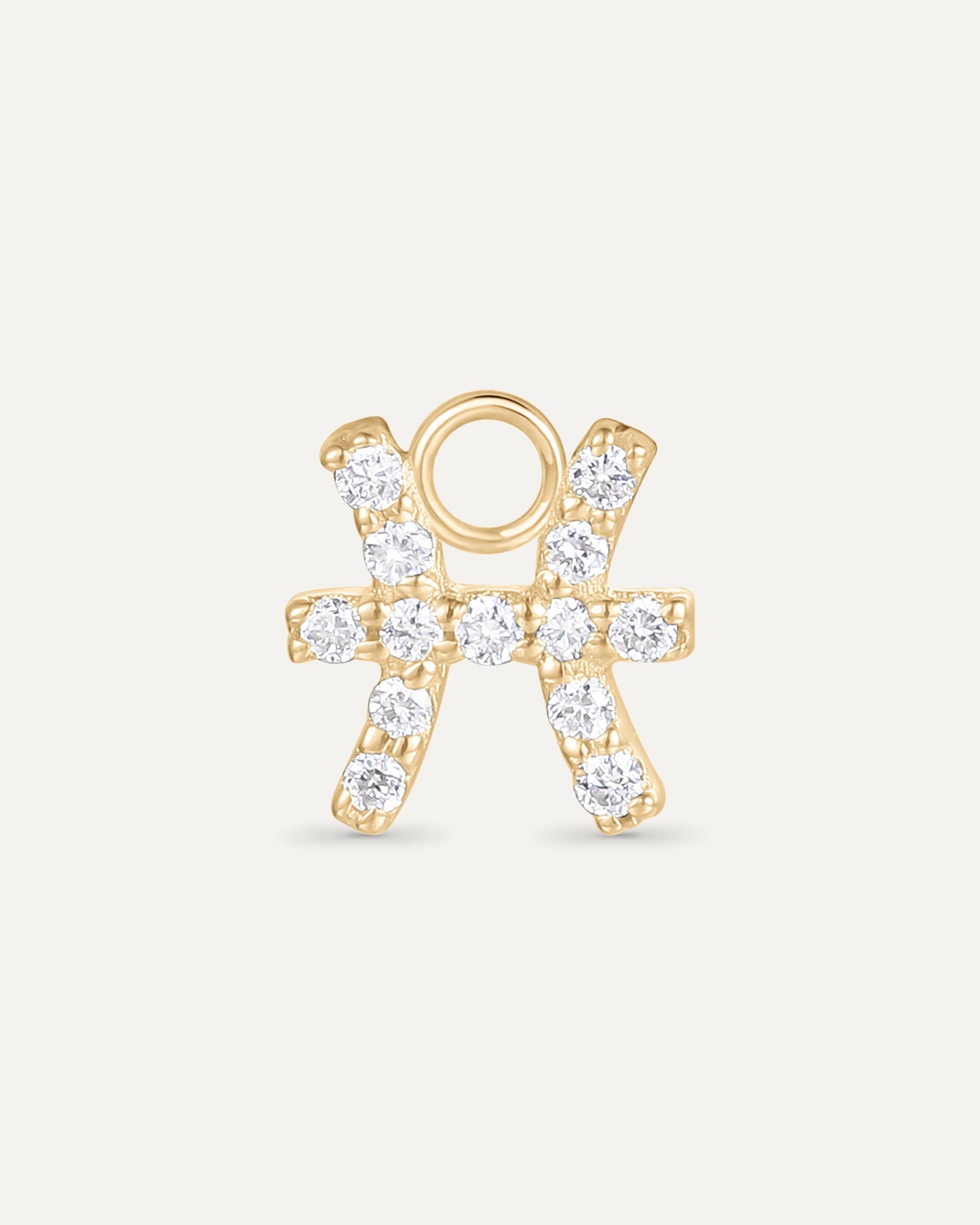 Charm signe astrologique Poisson en or massif 375 jaune