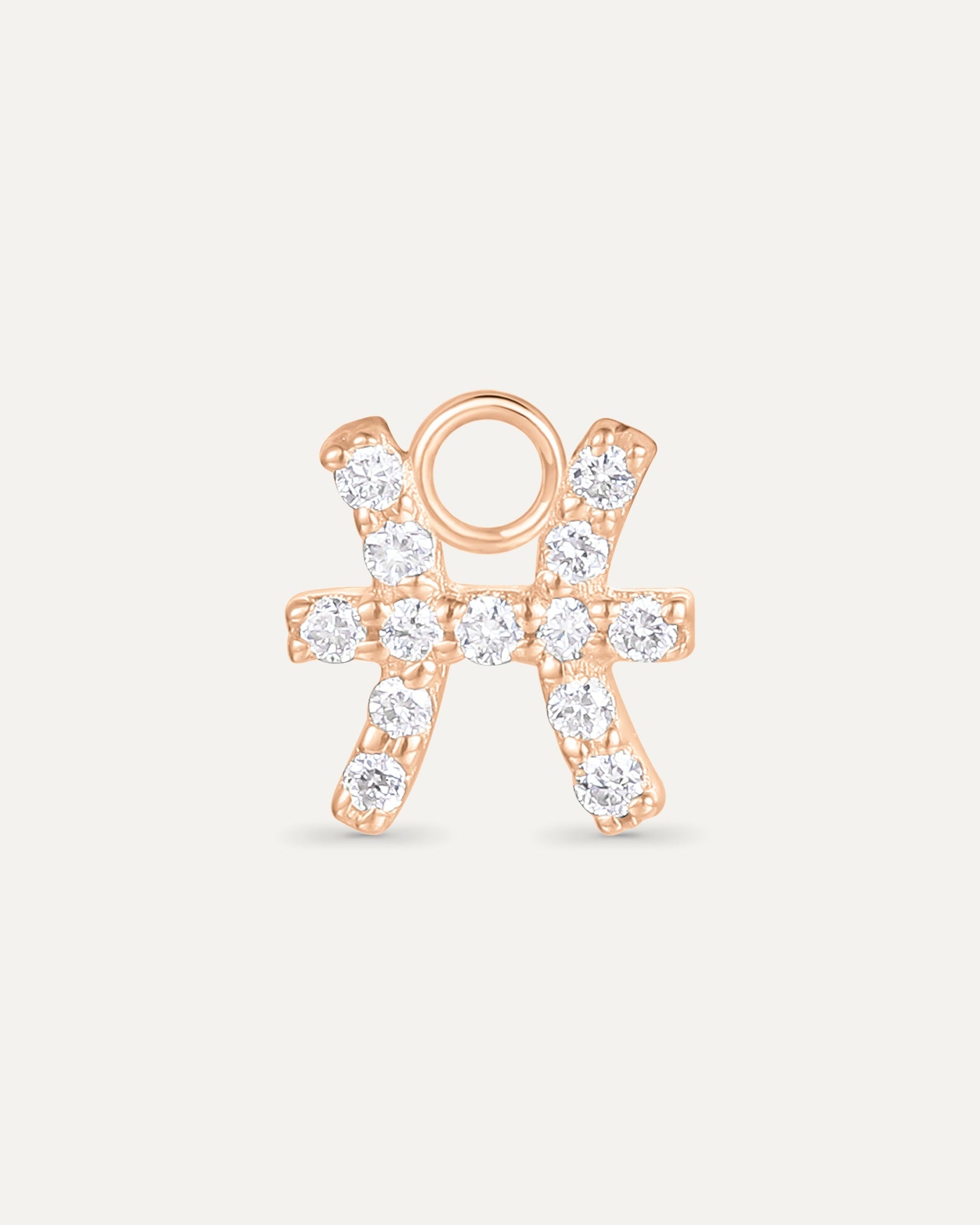 Charm signe astrologique Poisson en or massif 375 rose