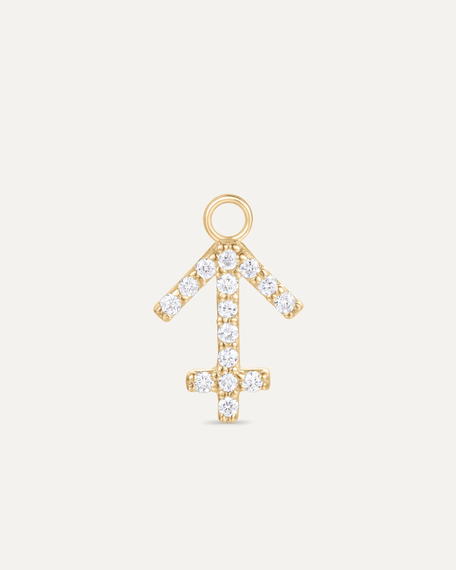 Charm signe astrologique Sagittaire en or massif 375 jaune