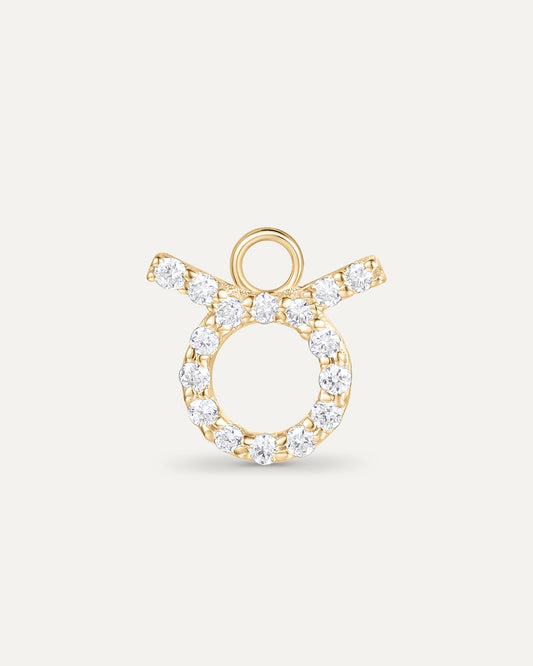 Charm signe astrologique Taureau en or massif 375 jaune